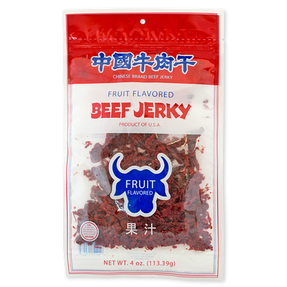 FRUIT FLAVORED BEEF JERKY 中國牛肉干 果汁味-Chinese Brand Beef Jerky