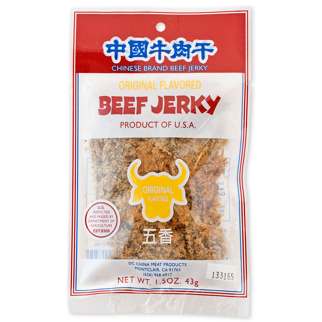 ORIGINAL FLAVORED BEEF JERKY 中國牛肉干 原味-Chinese Brand Beef Jerky