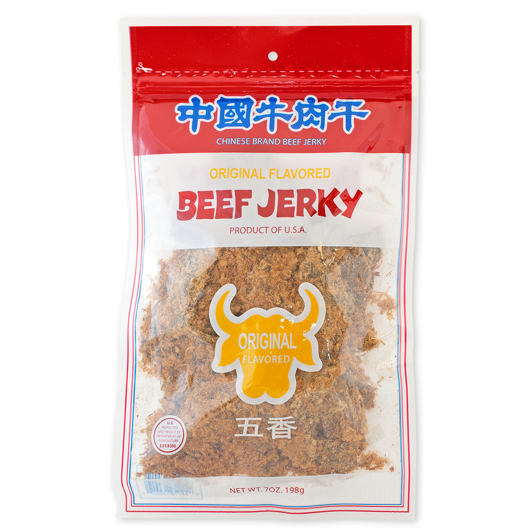 ORIGINAL FLAVORED BEEF JERKY 中國牛肉干 原味-Chinese Brand Beef Jerky