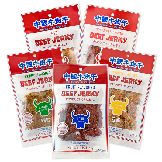 SAMPLER PACK 中國牛肉干 五種口味體驗包-Chinese Brand Beef Jerky